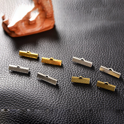 【厂家直销】带齿铁质马仔扣 2000/包 饰品材料配件 织带绳夹扣