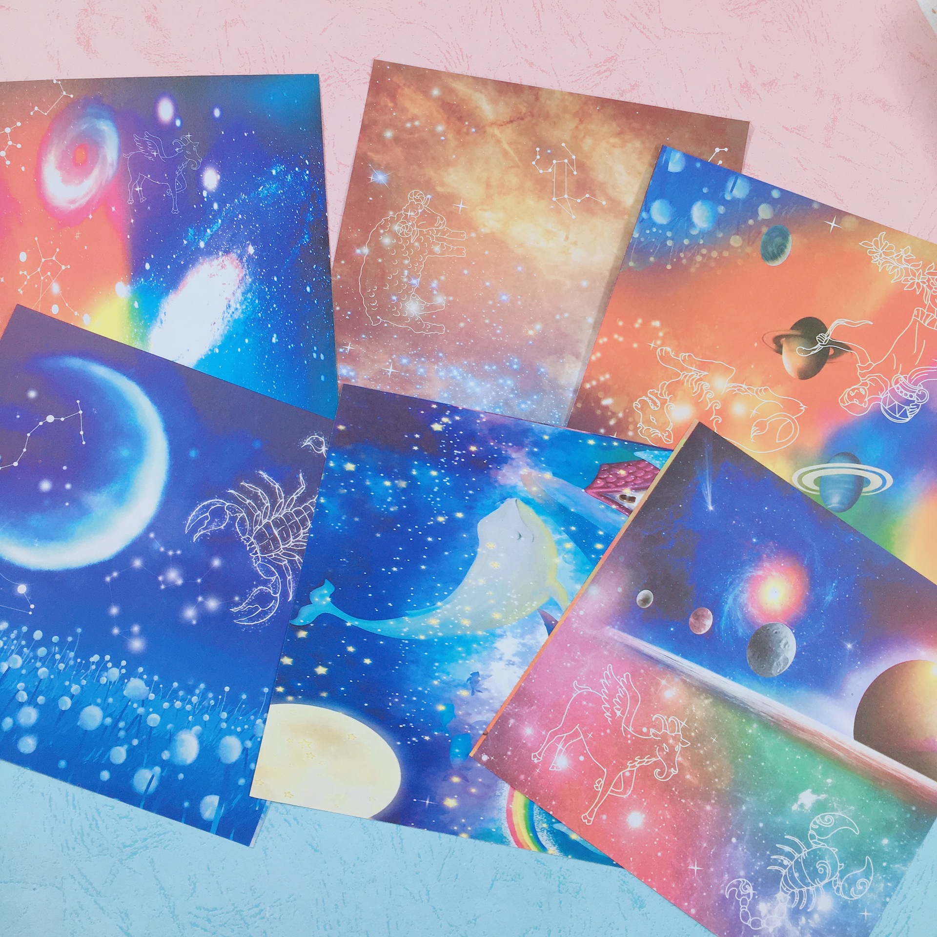 艺星14cm双面星空折纸 70张diy千纸鹤图案彩纸 diy手工纸双面