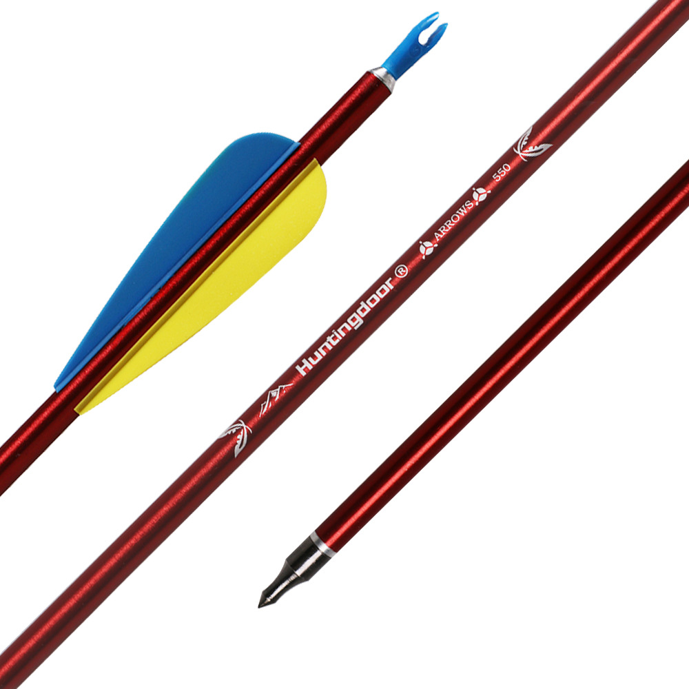 huwairen2黄1蓝铝合金箭550挠度弓箭用品复合弓射箭器材