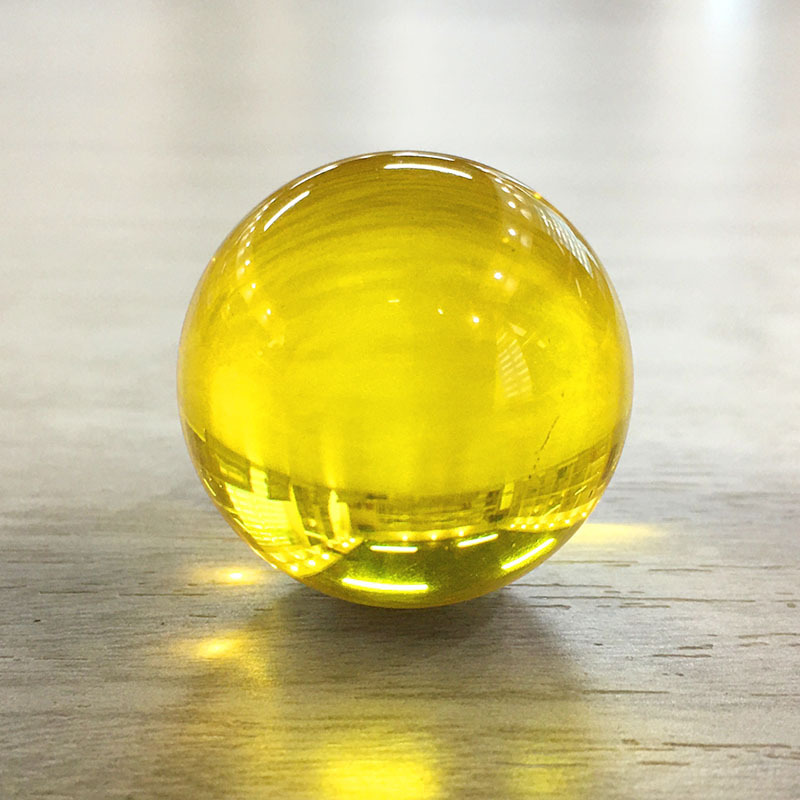 厂家批发可定制树脂工艺品 彩色透明球 树脂球 30mm 跨境压克力球