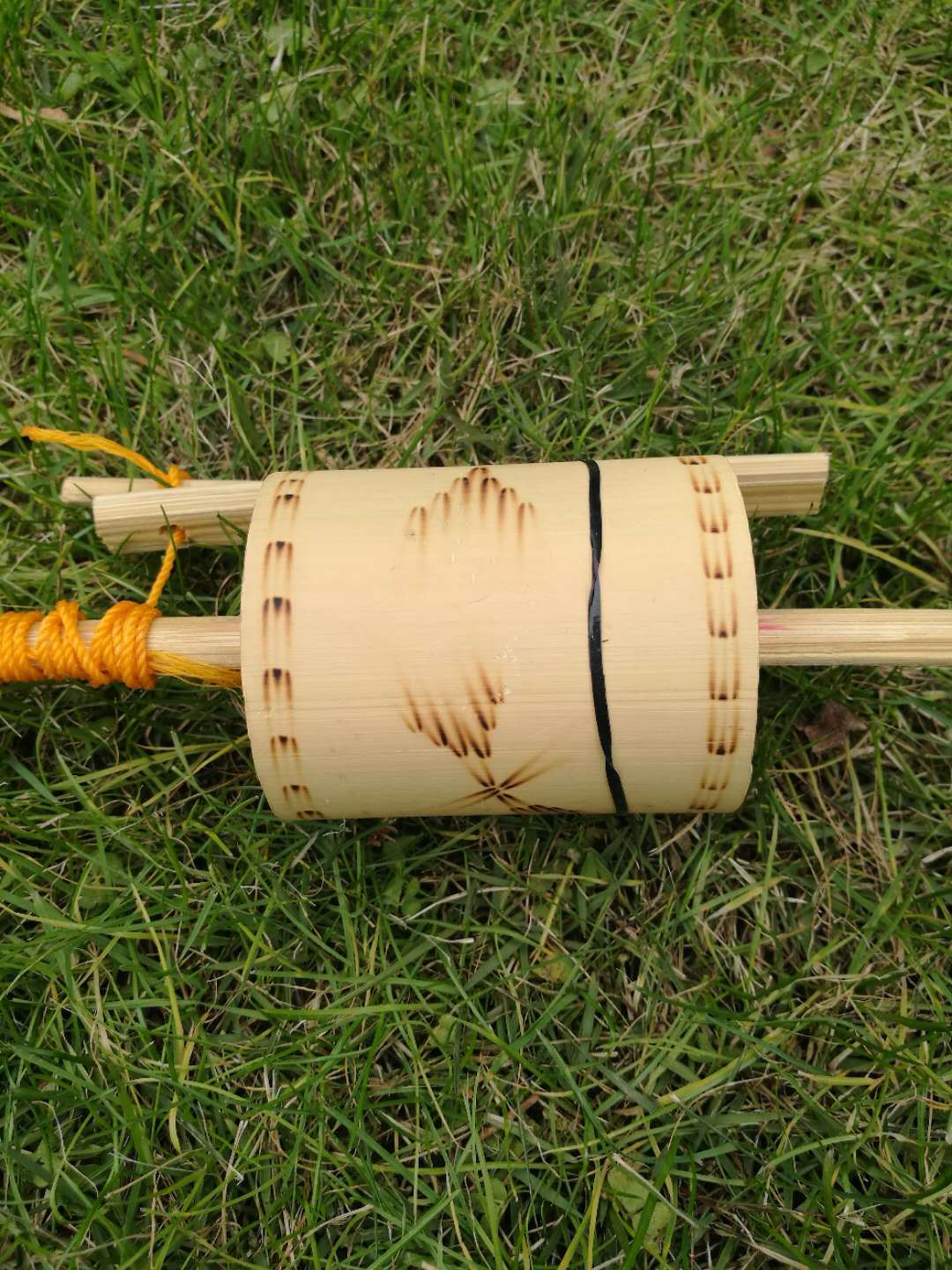 印度尼西亚 竹玩具 碳化 手工益智,怀旧童趣 特色文化-- 竹陀螺