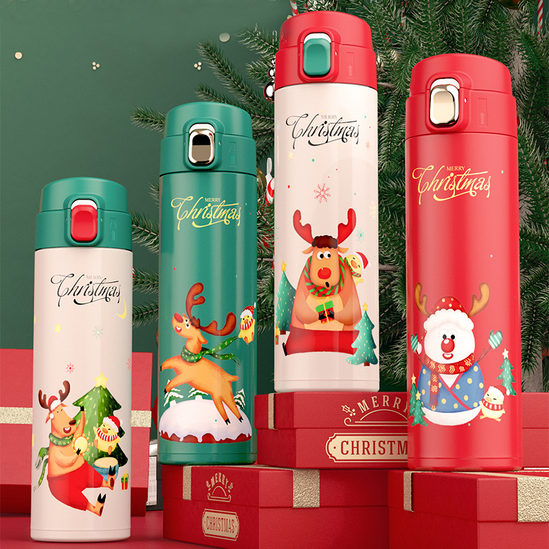 304不锈钢保温杯时尚男女学生情侣杯便携随行杯户外车载水杯卡通