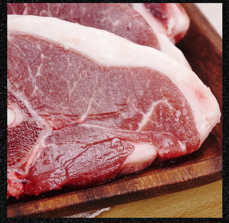 批发内蒙草原鑫河澳菲利羔羊背排蝴蝶牌背切小排羊t骨冷冻羊肉