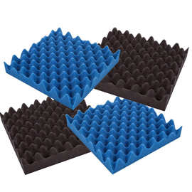 黑色pu波浪吸音棉 鸡蛋绵 玻峰消音海棉 ktv房隔音海绵