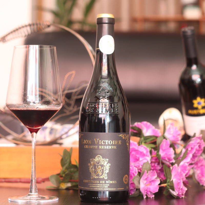 法国胜利金狮红葡萄酒进口红酒橡木桶9-12个月婚庆年会聚餐