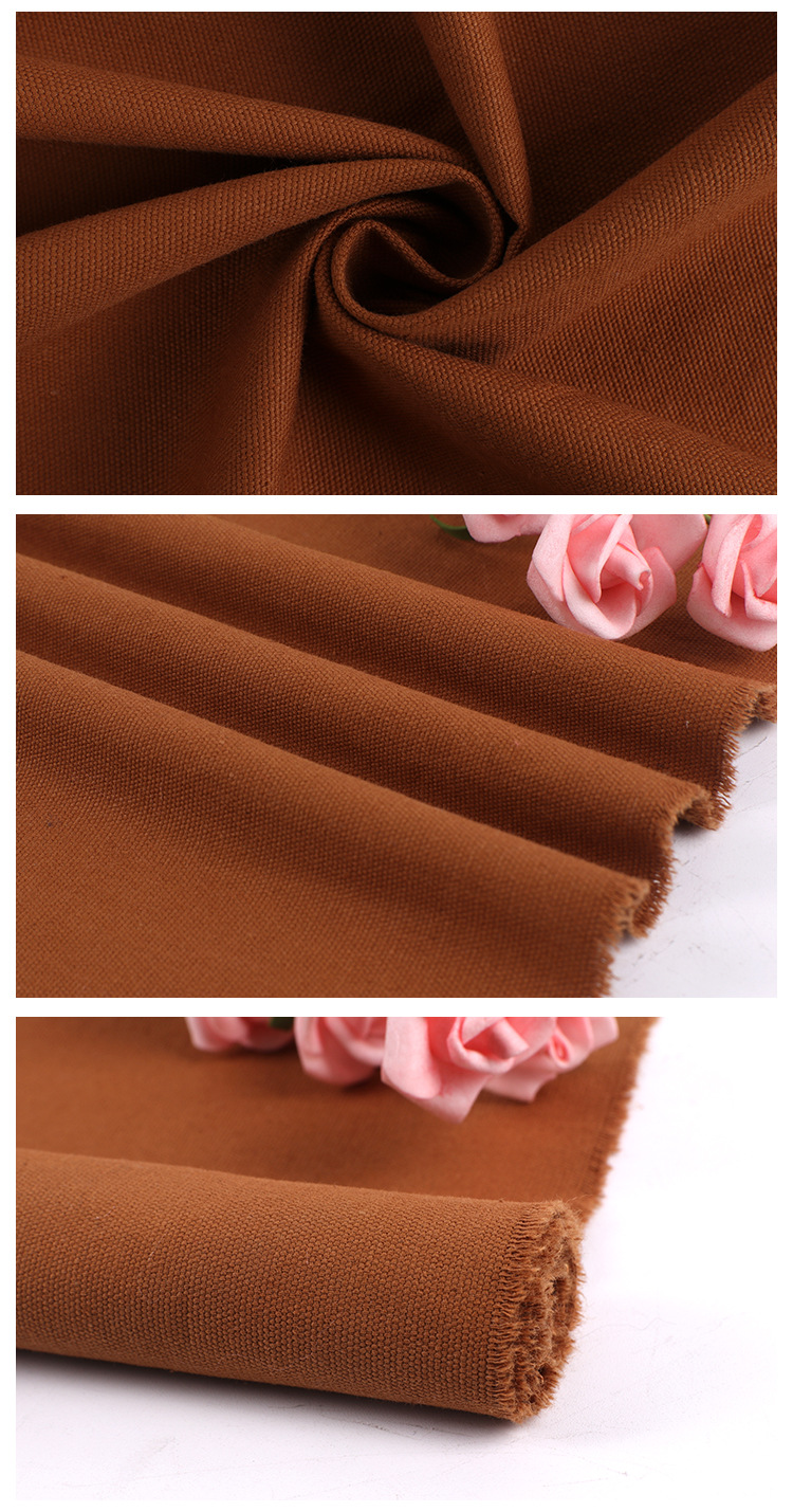 洗水棉帆布 240g全棉帆布水洗棉面料 秋冬工作服套装外套布料