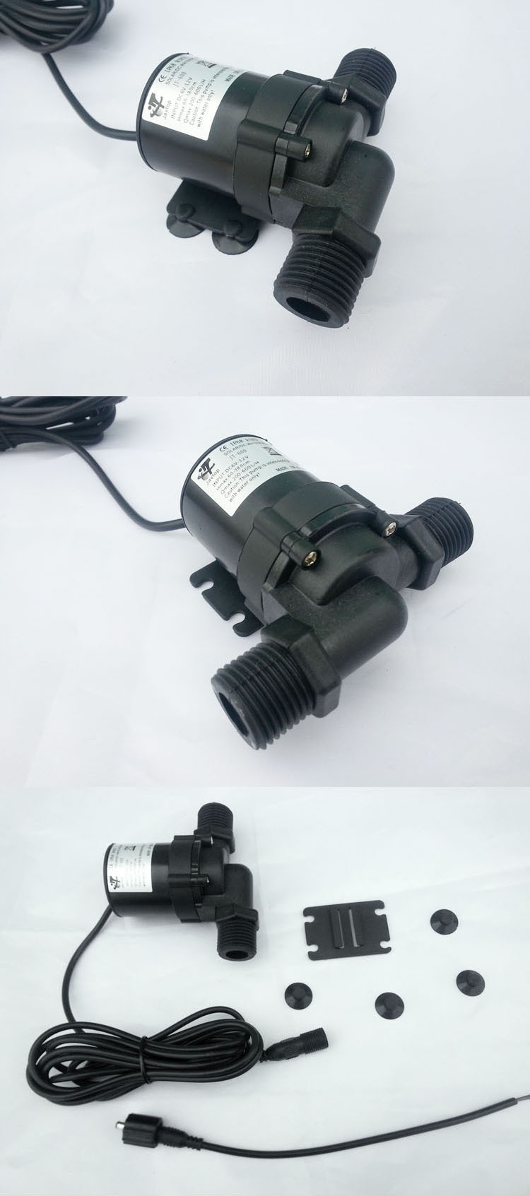 12v/24v无刷直流高扬程太阳能 电热水器静音加压增压泵潜水陆用泵