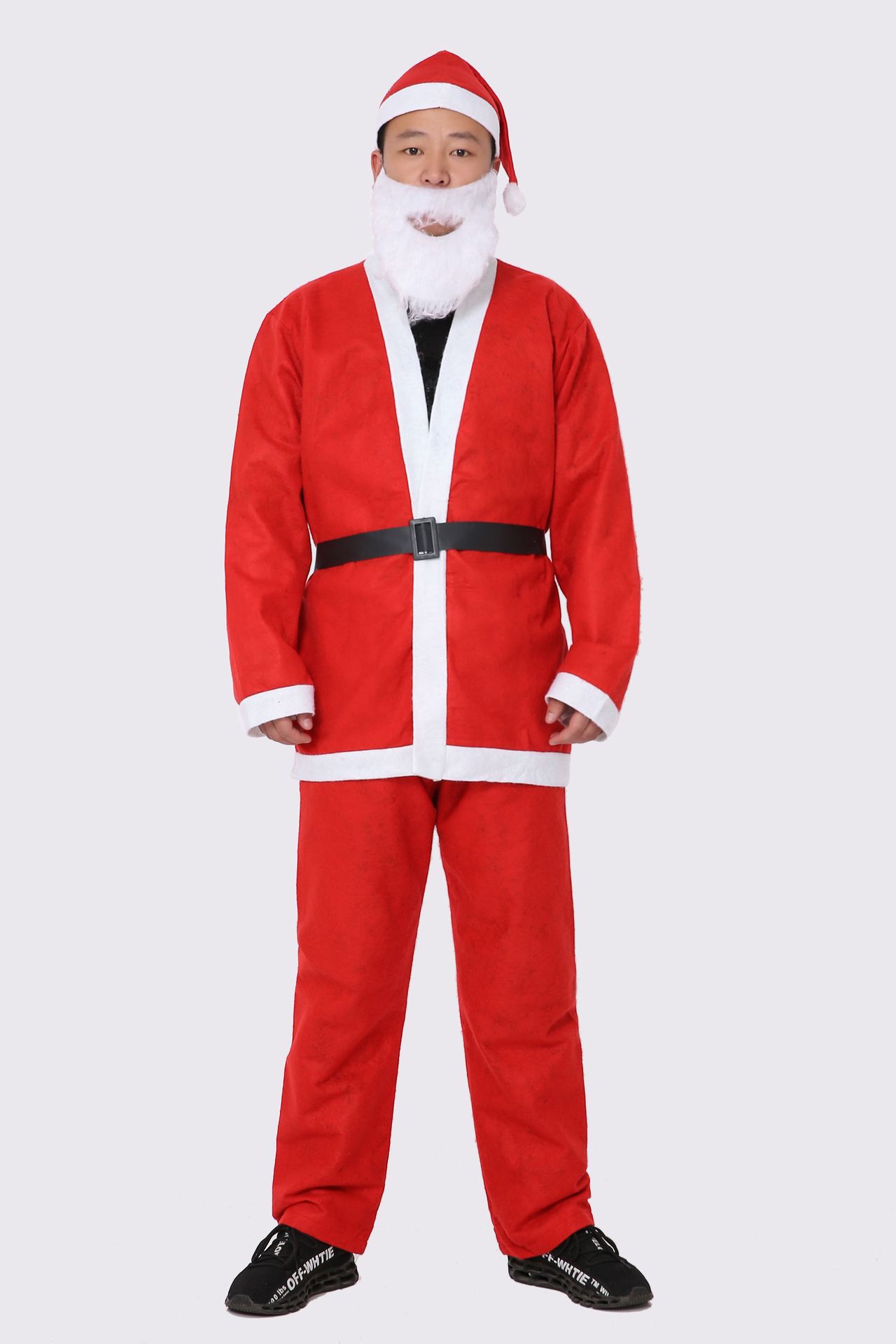圣诞男服成人圣诞服饰圣诞老人服装圣诞无纺布男服圣诞节装饰