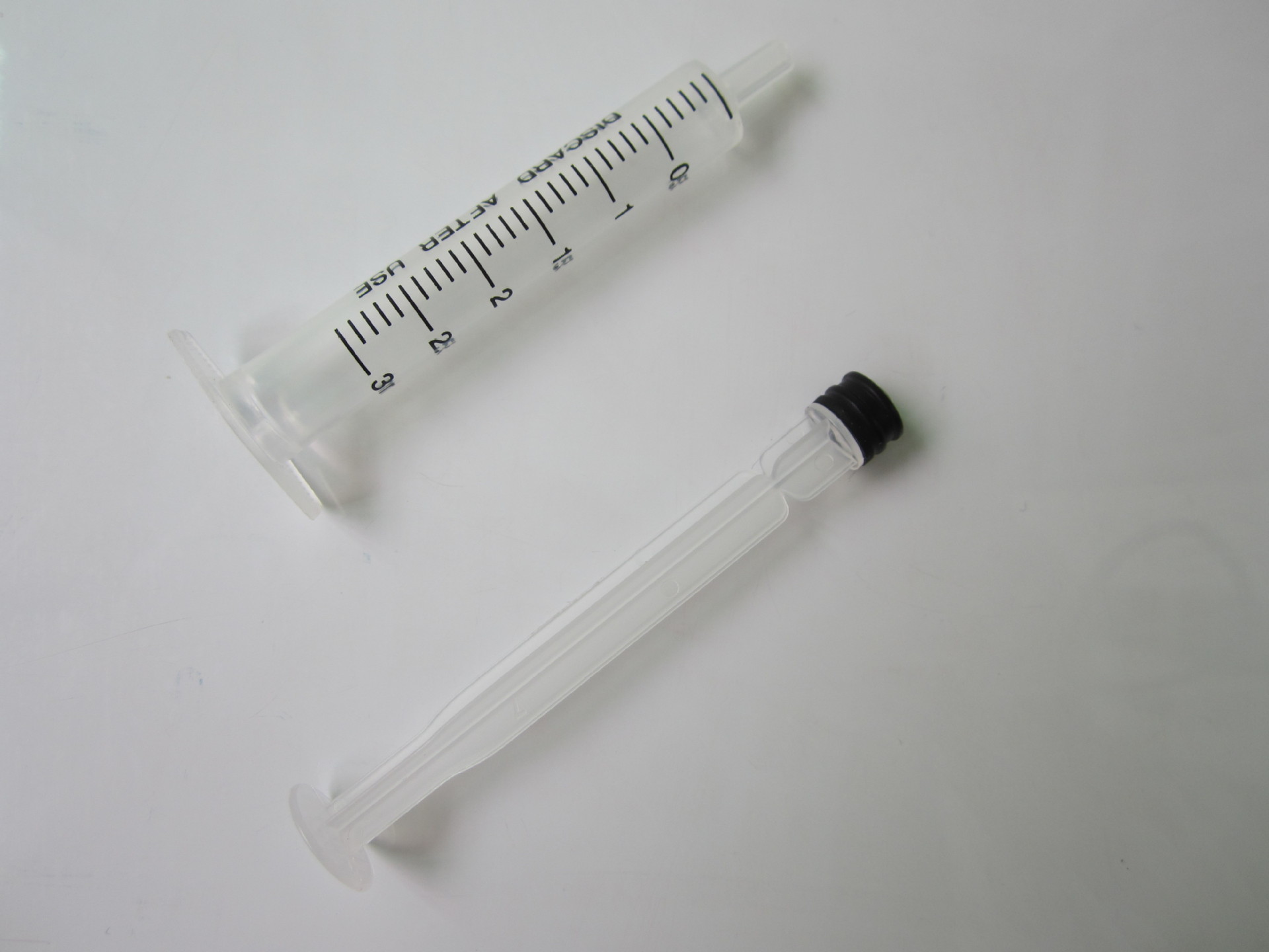 3ml毫升cc直口插口luer slip注射器针筒助推器