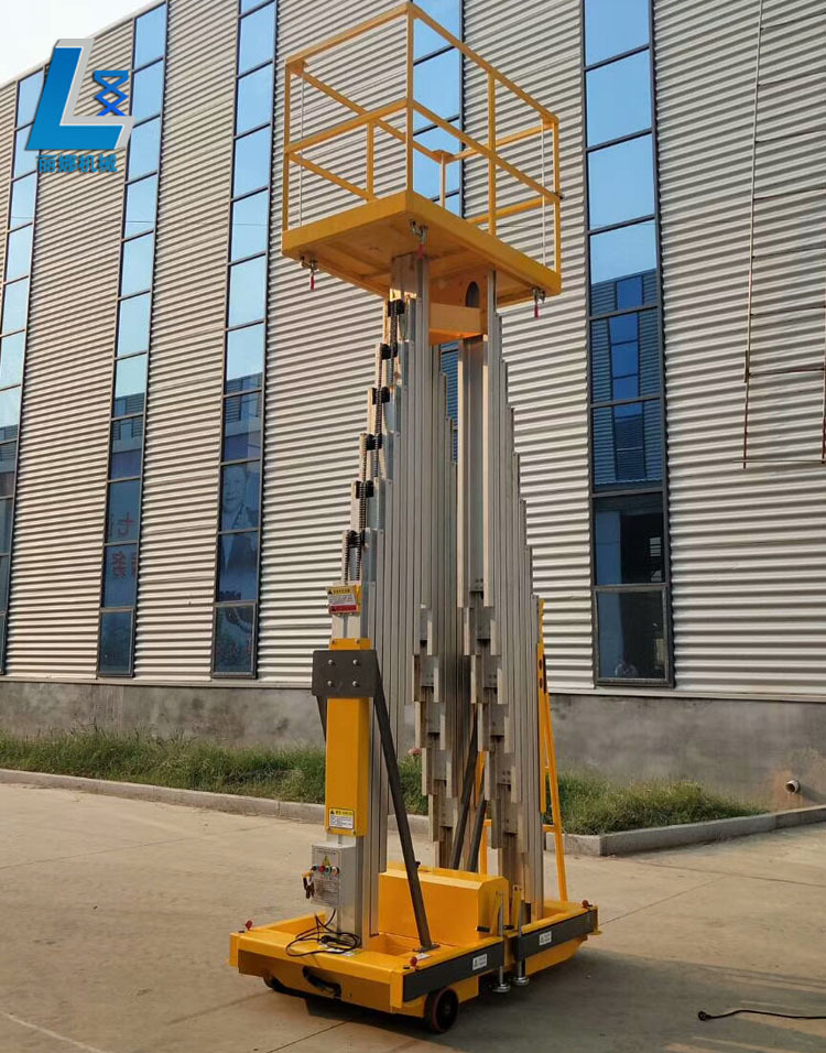 产地货源单柱双柱电动液压升降台家用升降梯铝合金升降平台