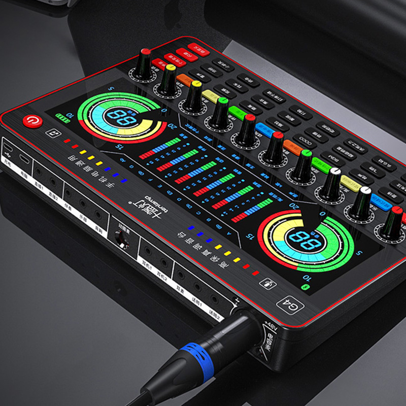 十盏灯 g4手机声卡唱歌直播设备主播户外话筒音响k歌麦克风