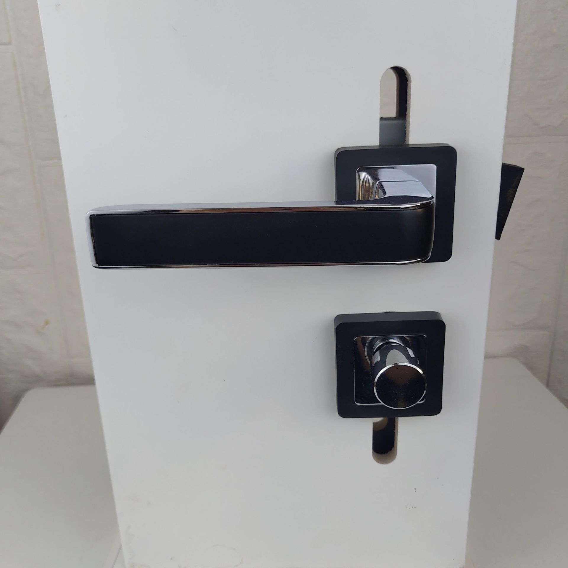 磁吸静音室内木门分体锁 全锌合金双面板加重门锁 纯铜锁芯执手锁