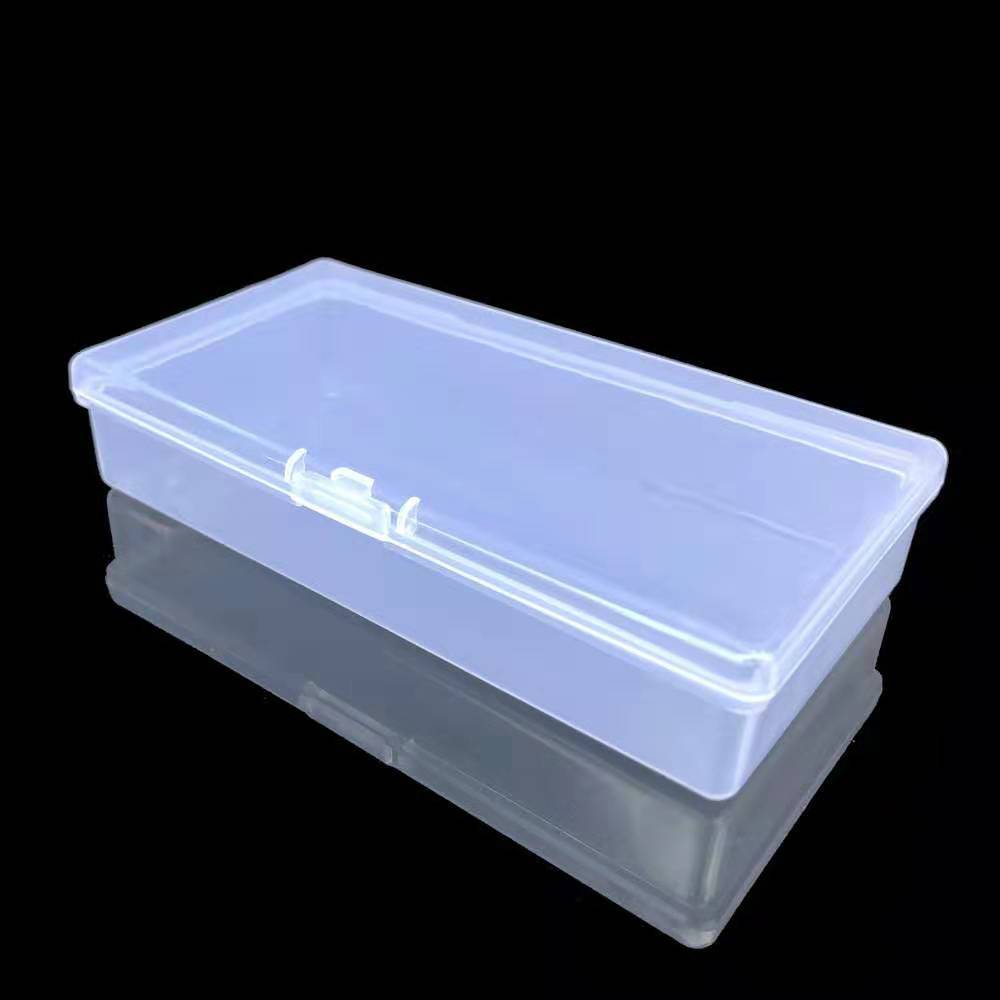 长方形透明塑料锁扣盒纽扣铺料渔具首饰五金配件螺丝包装盒子空盒