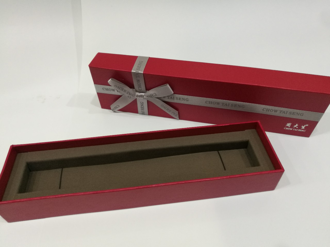 周大生首饰盒蝴蝶结丝带戒指盒吊坠盒手链盒手镯盒珠宝首饰盒批发