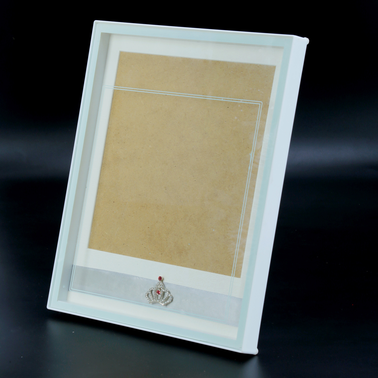 白色简单桌面相框办公室卧室儿童房留念摆台相架照片墙九宫格礼品