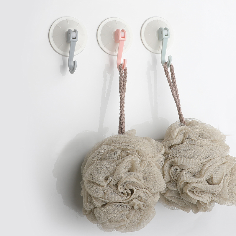 时尚塑料大号吸盘挂钩 厨卫瓷砖无痕吸钩浴室玻璃强力挂衣钩1个装