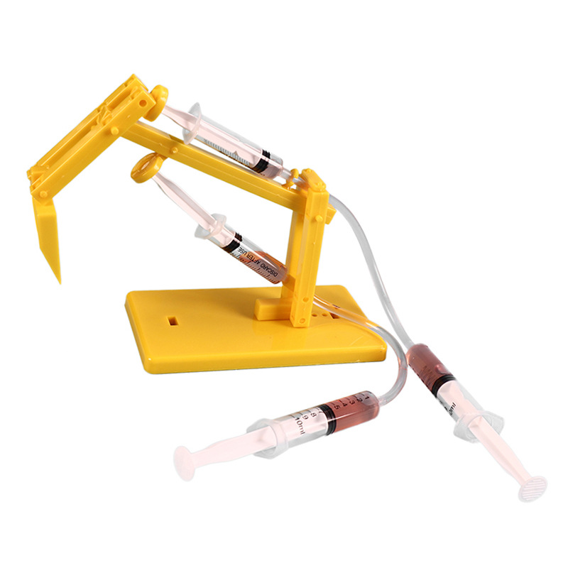 创意自制气液压活塞挖掘机科技小制作小发明diy科学实验模型材料