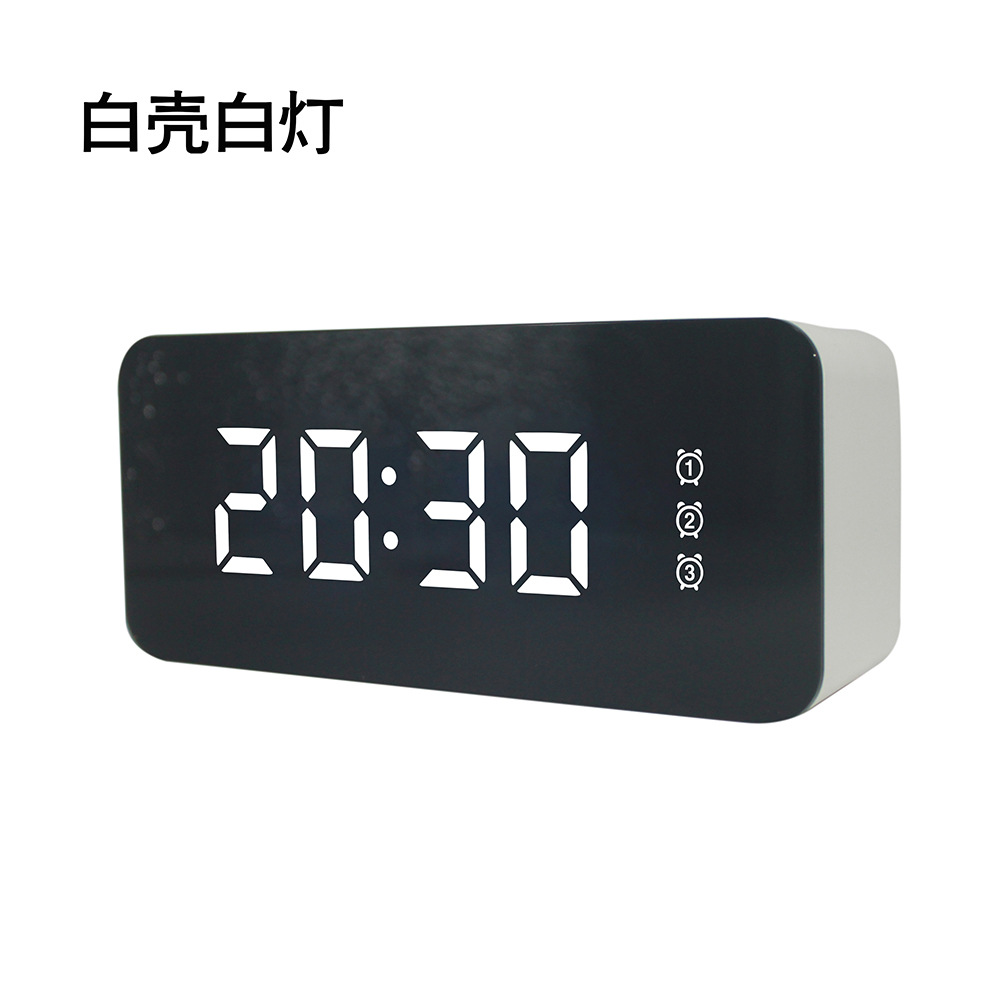 新款亚克力电子钟多功能闹钟简约触控电子时钟源头厂家6612y6613y