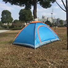 抛帐快开保暖军训练登山徒步露营拉练作业简易面搭建旅游双人帐篷