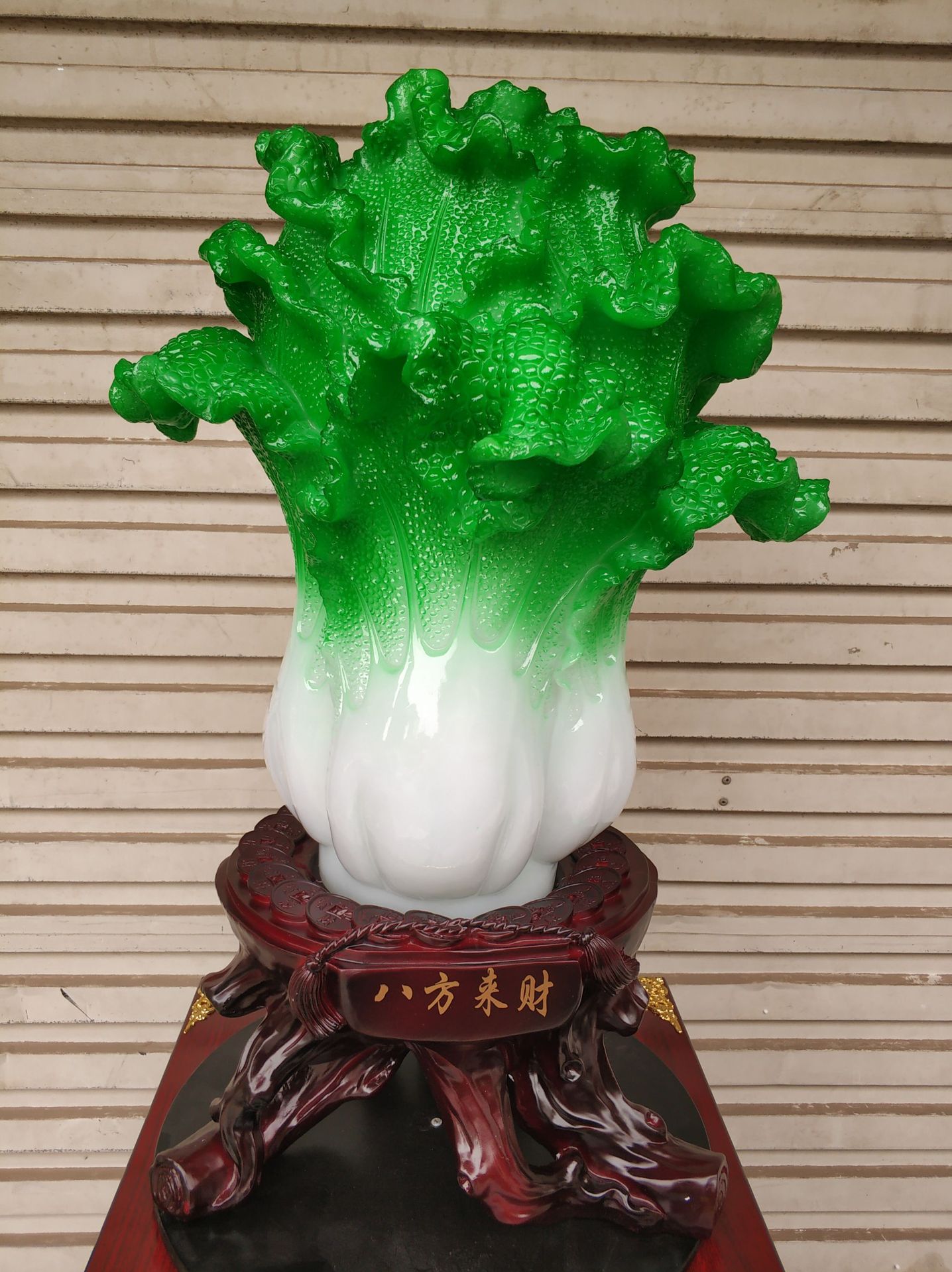 财富平安 五福迎财 玉白菜葫芦 树脂工艺品 开业家居摆件装饰礼品