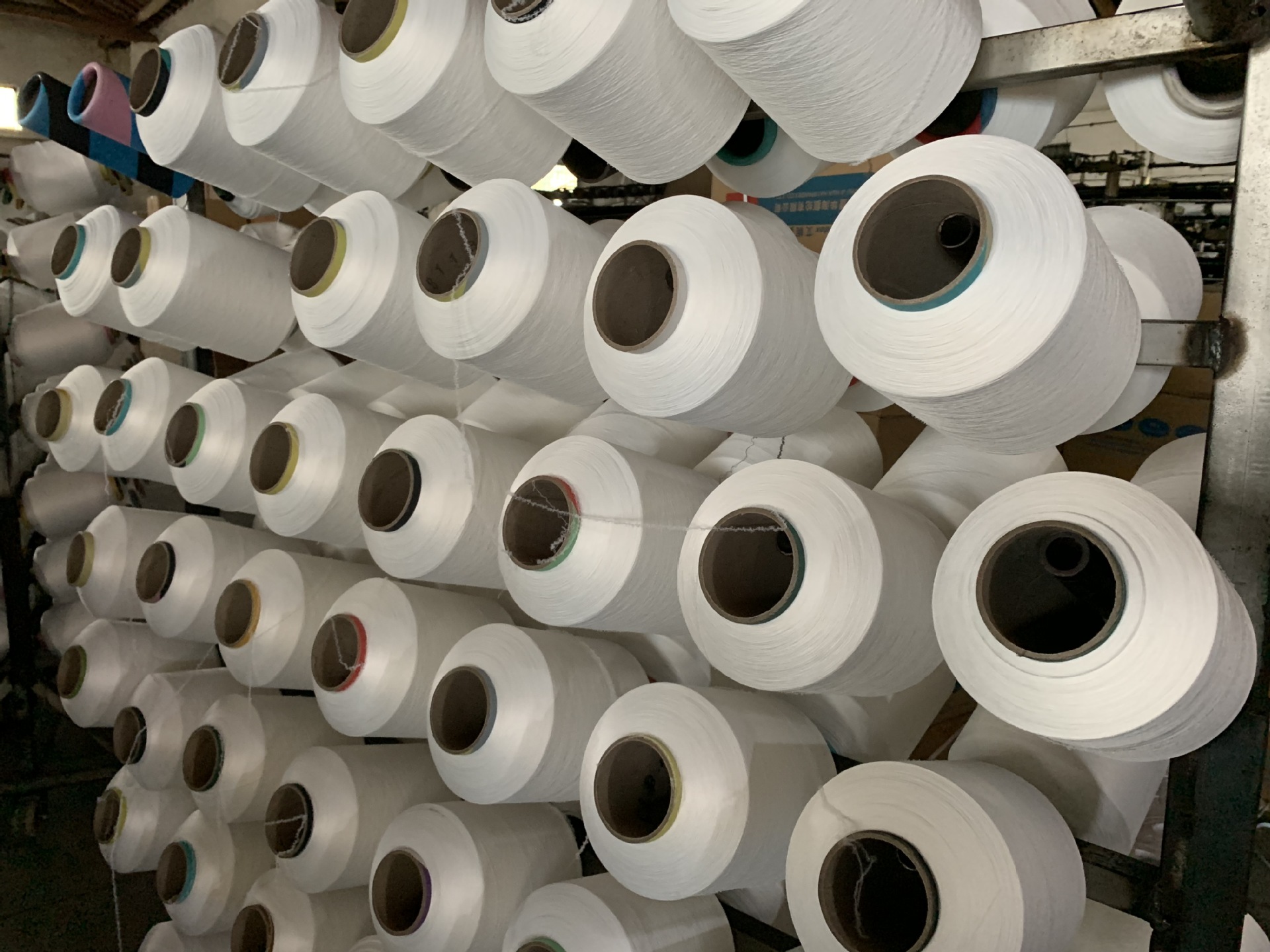 规格齐全包覆纱涤纶包纱锦纶包弹力丝袜子罗纹专用