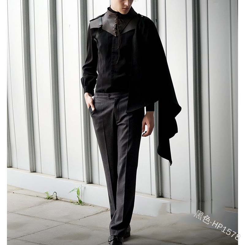 现货跨境wish亚马逊中世纪系带立领披风斗篷cos万圣节外贸hp1578