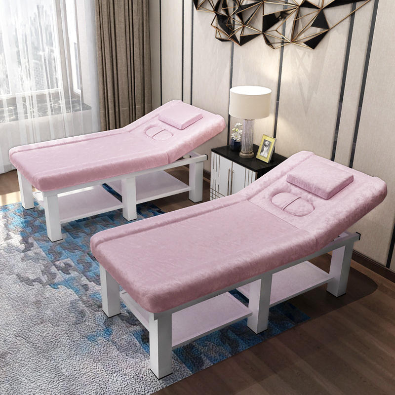 折叠美容床理疗发美体按摩床推拿床带洞spa加粗家用美容院批发