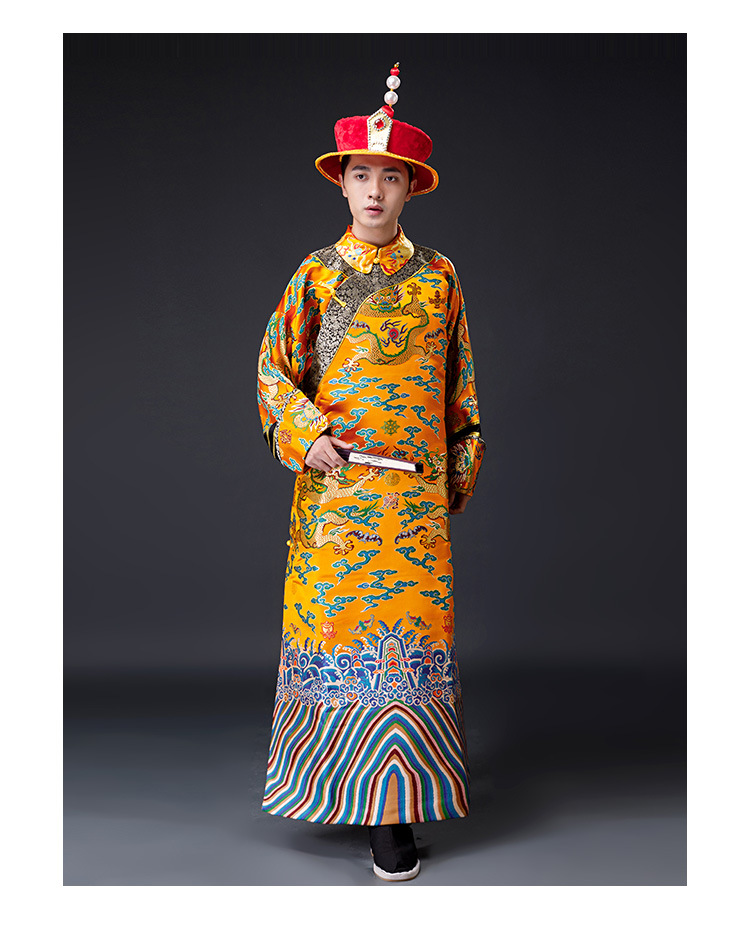 影视古装延禧攻略乾隆同款古装清朝皇帝服龙袍影楼写真服演出服