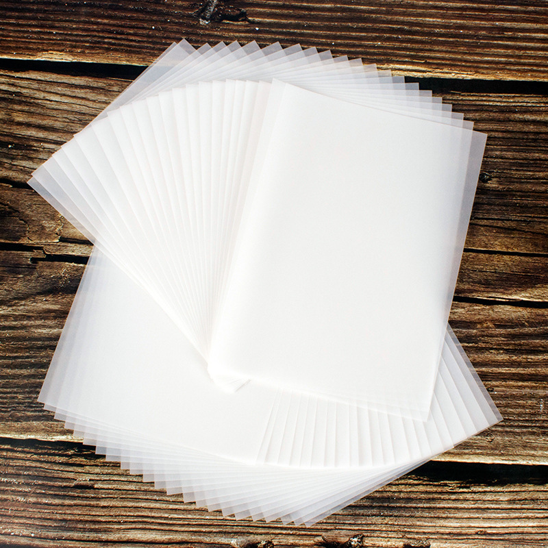半透明临摹纸拷贝纸a4透明纸练字专用学生用a3描图字草图描红薄纸