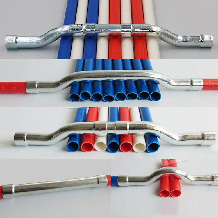 金属过桥弯头16 20 25镀锌铁加长加厚弯电工线管弱电屏蔽电磁干扰