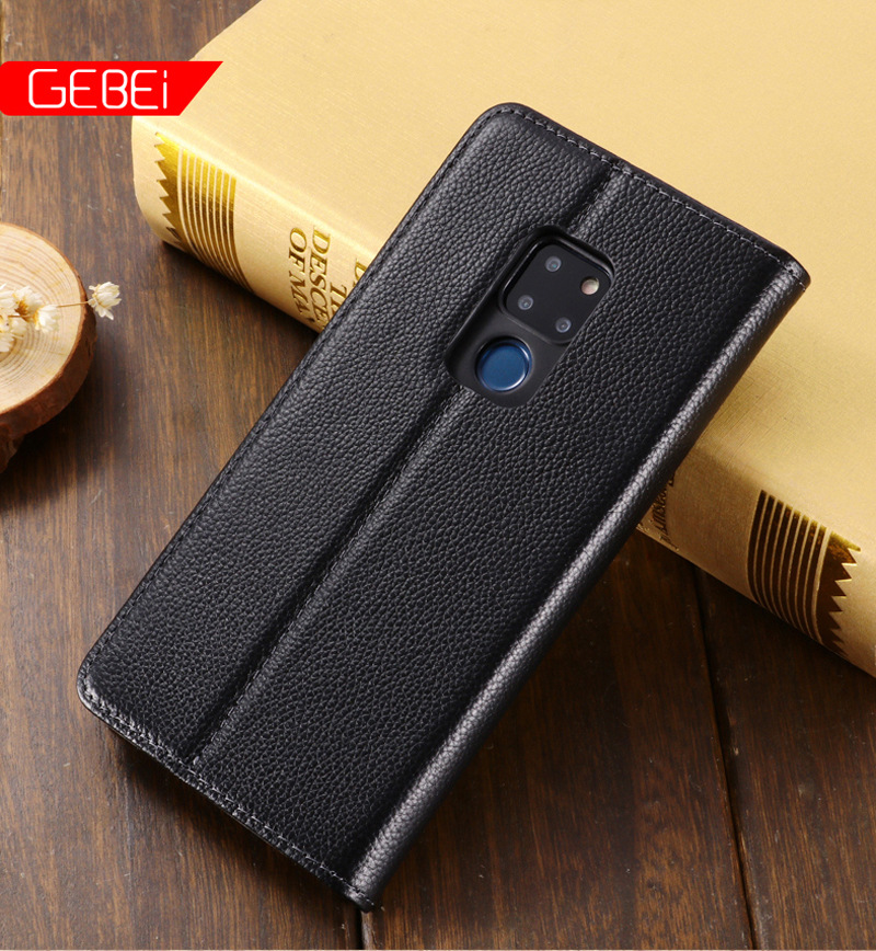 华为mate20简约头层真皮手机套商务翻盖插卡支架mate20 pro保护套
