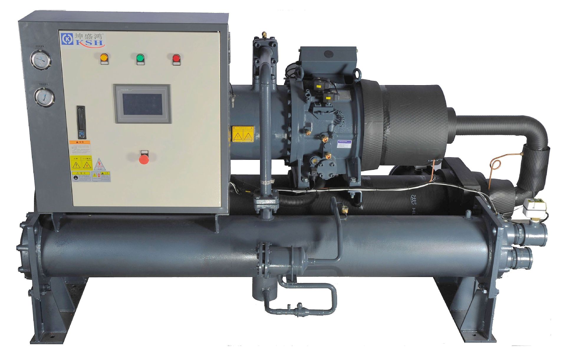 久经耐用半封闭离心满液式工业单螺杆超低温冷冻冷水机组