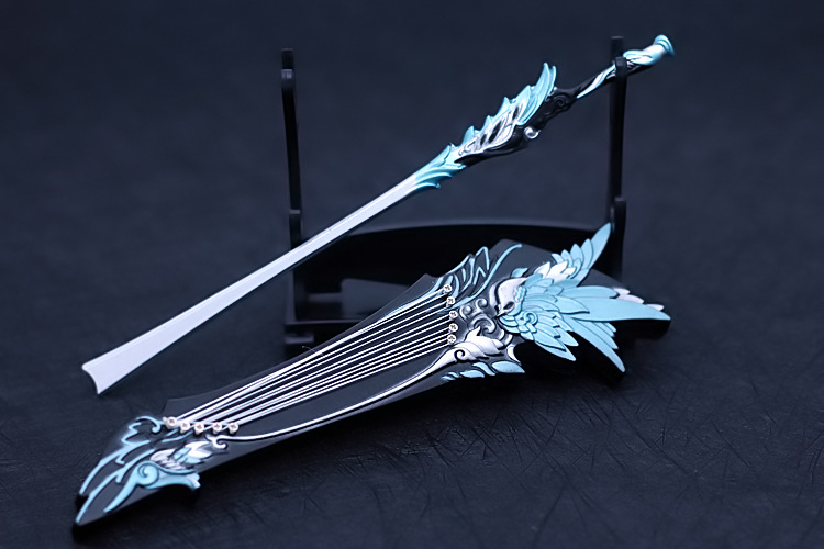 秦皇系列长歌门100级大橙武莫问中国古汉剑20厘米带鞘兵器模型