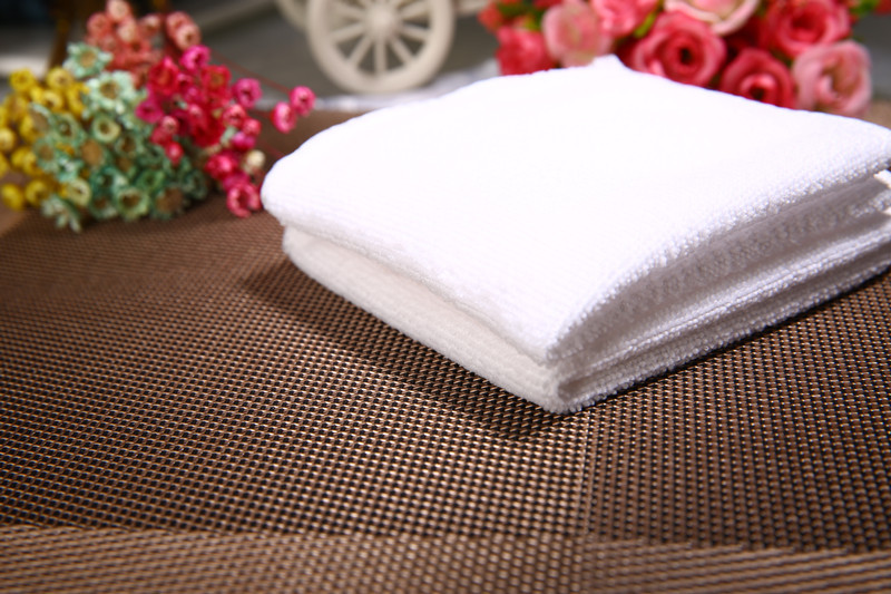 工厂定做餐厅酒店连锁火锅细纤维湿毛巾 一次性消毒无压花湿毛巾