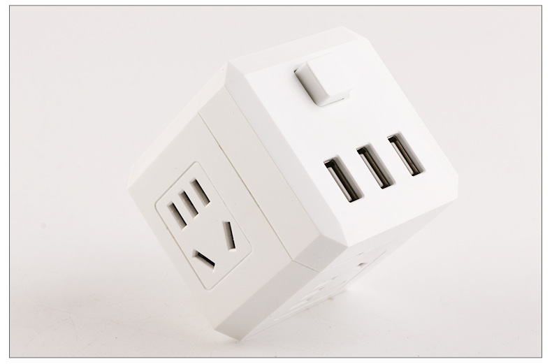 魔方插座usb手机充电器充电插排多功能电源转换插座三孔墙壁插座