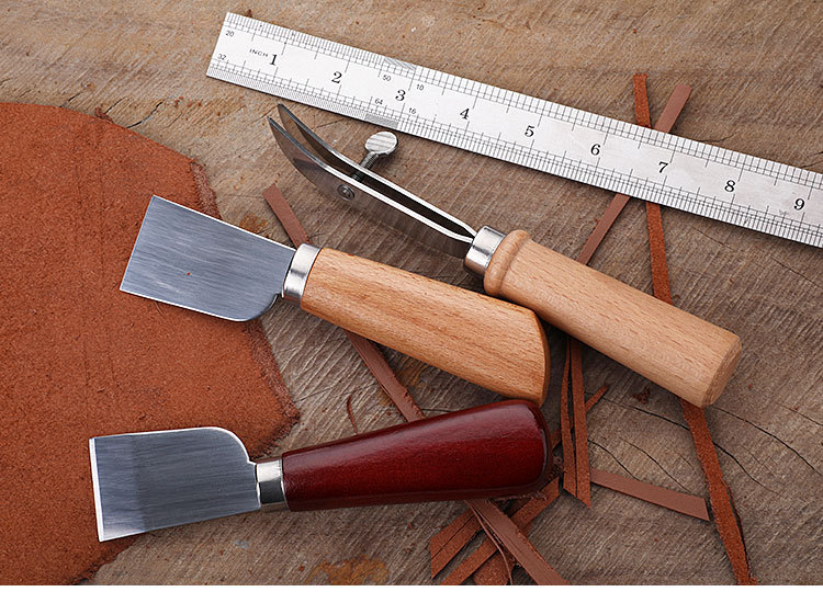 diy手工皮革工具皮革刀 不锈钢皮革裁皮刀切皮刀割皮刀皮料切割刀