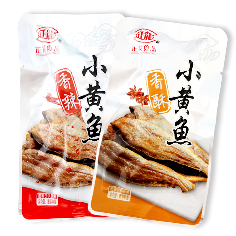 zb正龙小黄鱼500g香酥带鱼香辣小鱼干鱼仔即食小鱼下酒菜即食零食