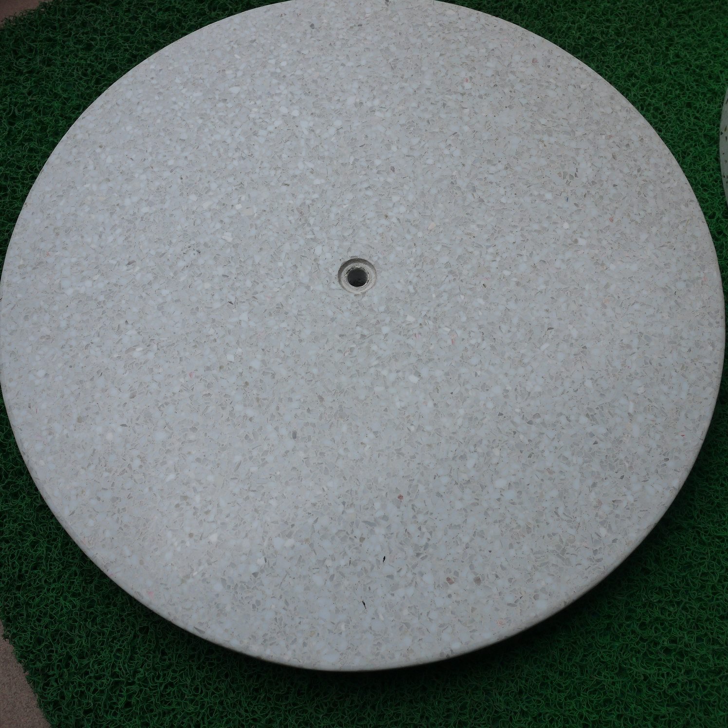 水泥太阳伞底座 水磨石伞座 户外伞沙滩伞混疑土树脂伞座