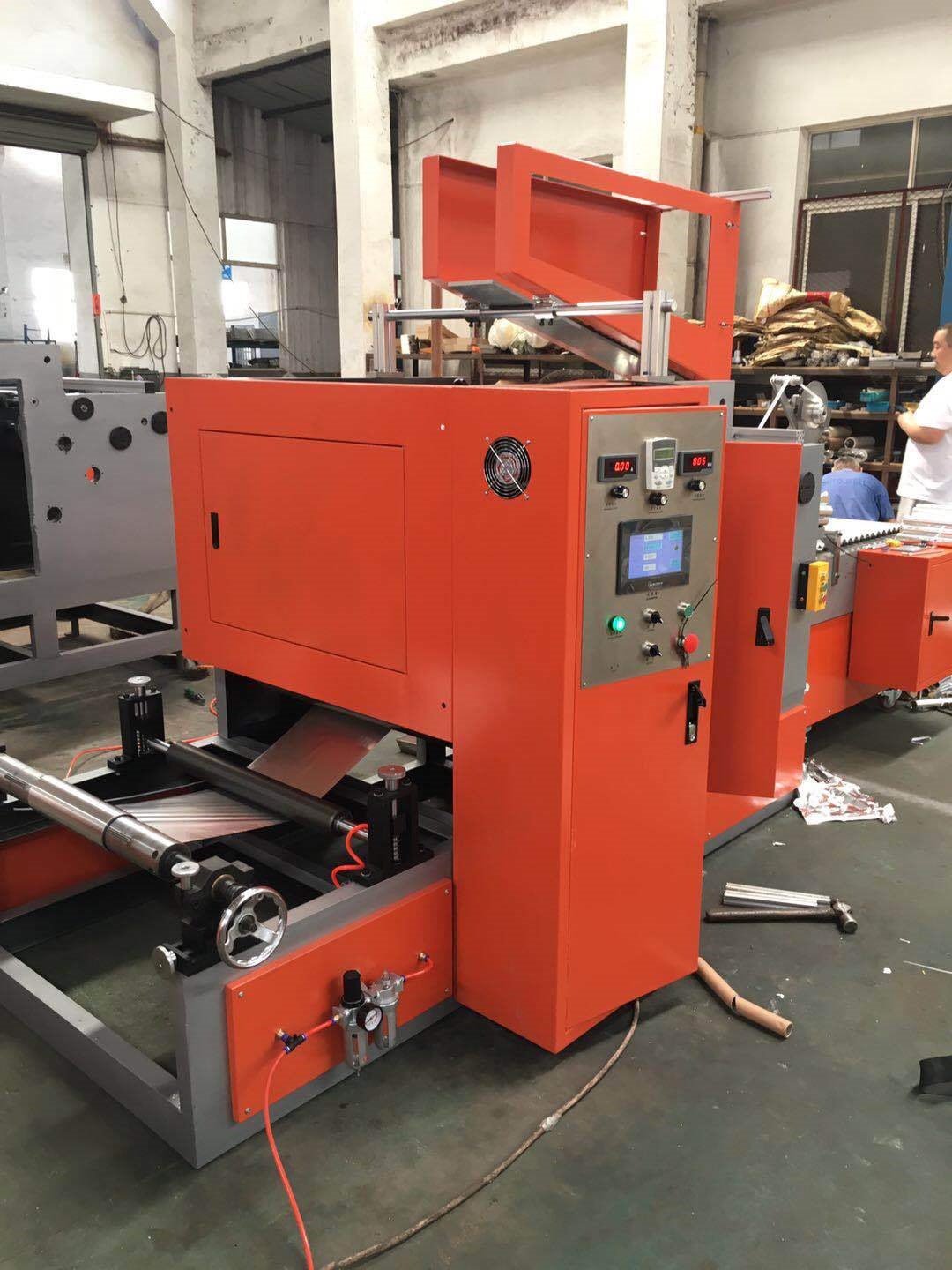 无人工全自动铝箔复卷机自动贴标机烘焙锡纸封口机小卷分切机