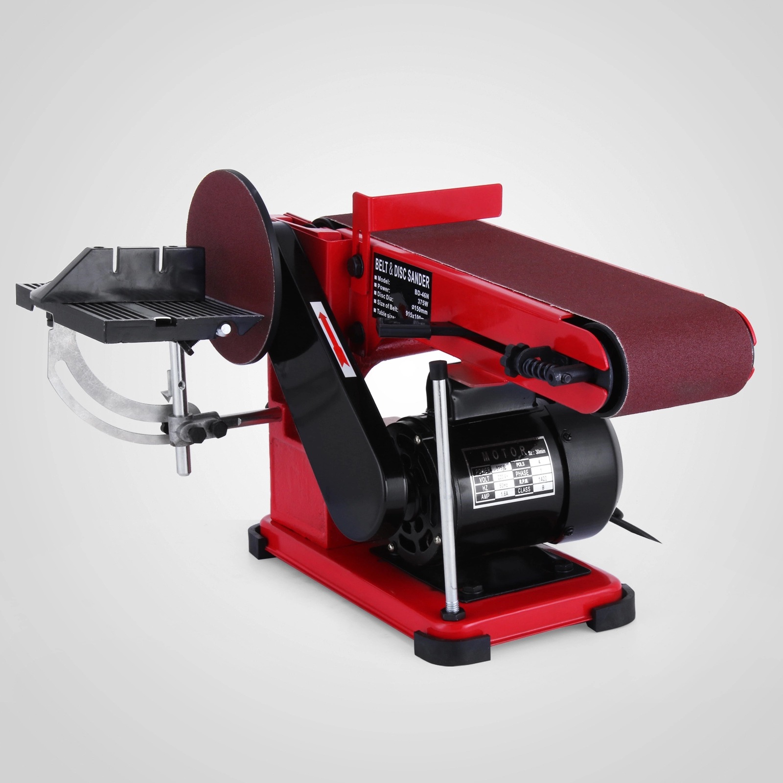 375w大功率小型台式砂带机多功能家用木板砂光机砂盘打磨机