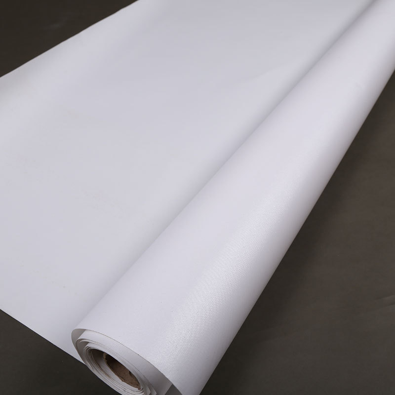 广告材料闪银油画布背胶油画布 3.2m壁画基材 弱溶剂 壁布 油画布
