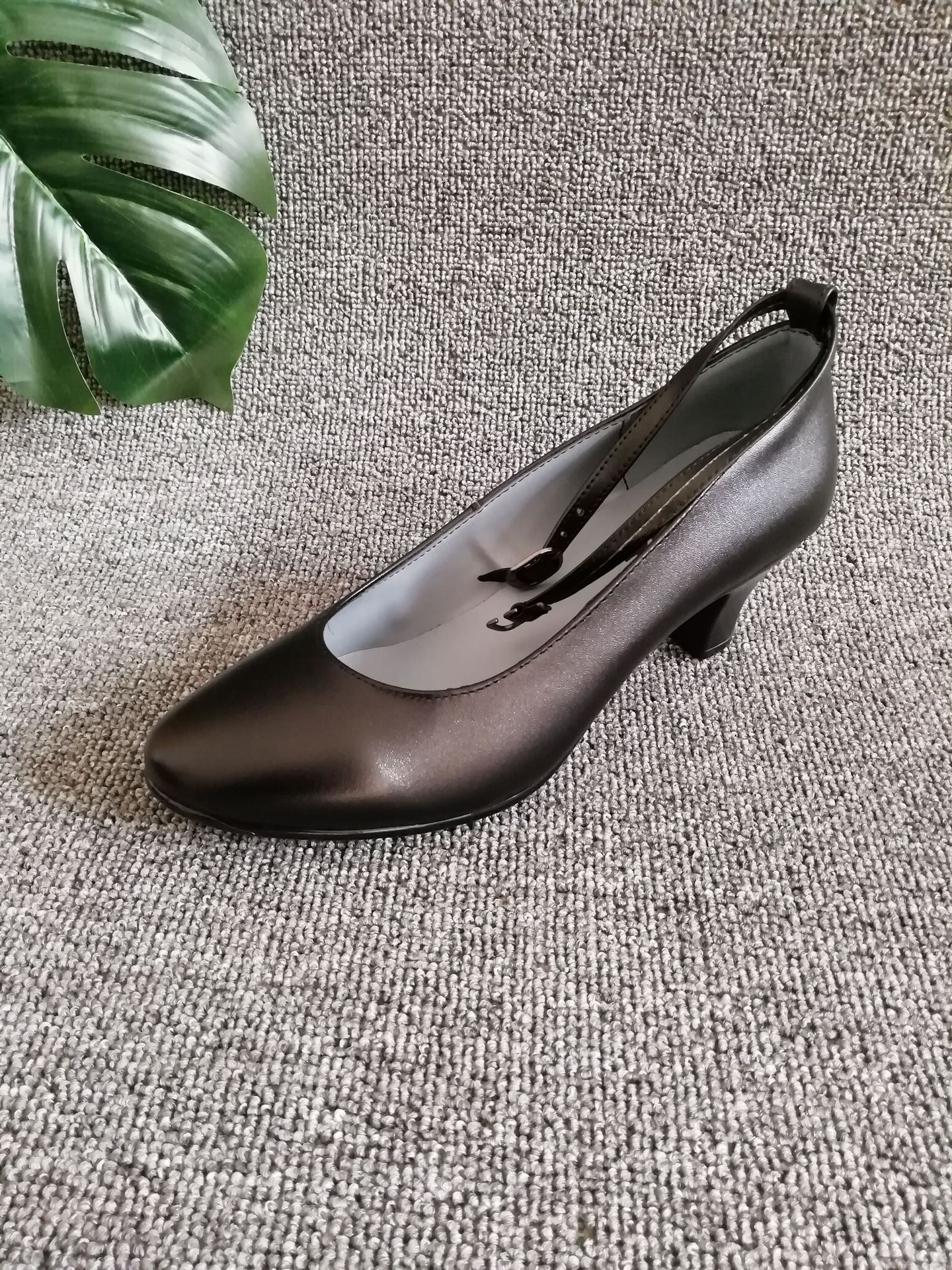 07a女夏制式校尉皮鞋07女军官常服单鞋职业正装中高跟皮鞋