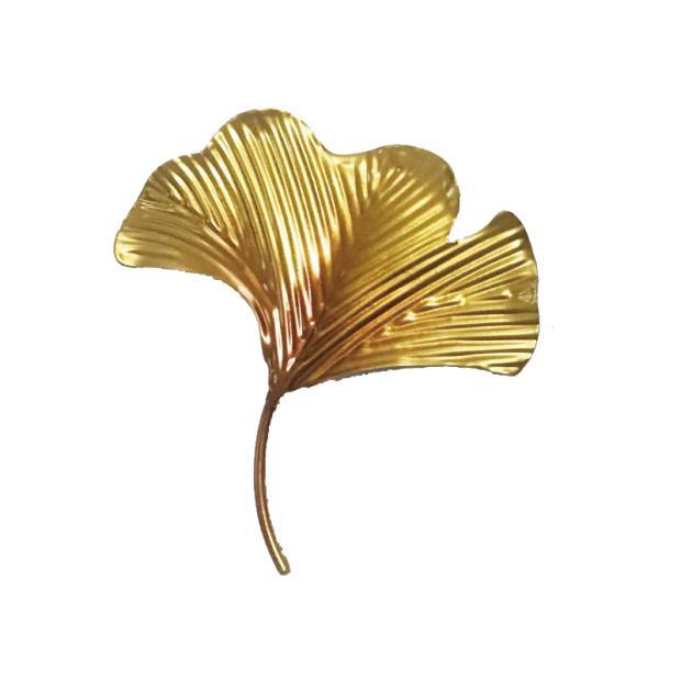 金属铁艺镂空银杏叶 客厅沙发背景墙立体组合装饰挂件玄关墙壁饰