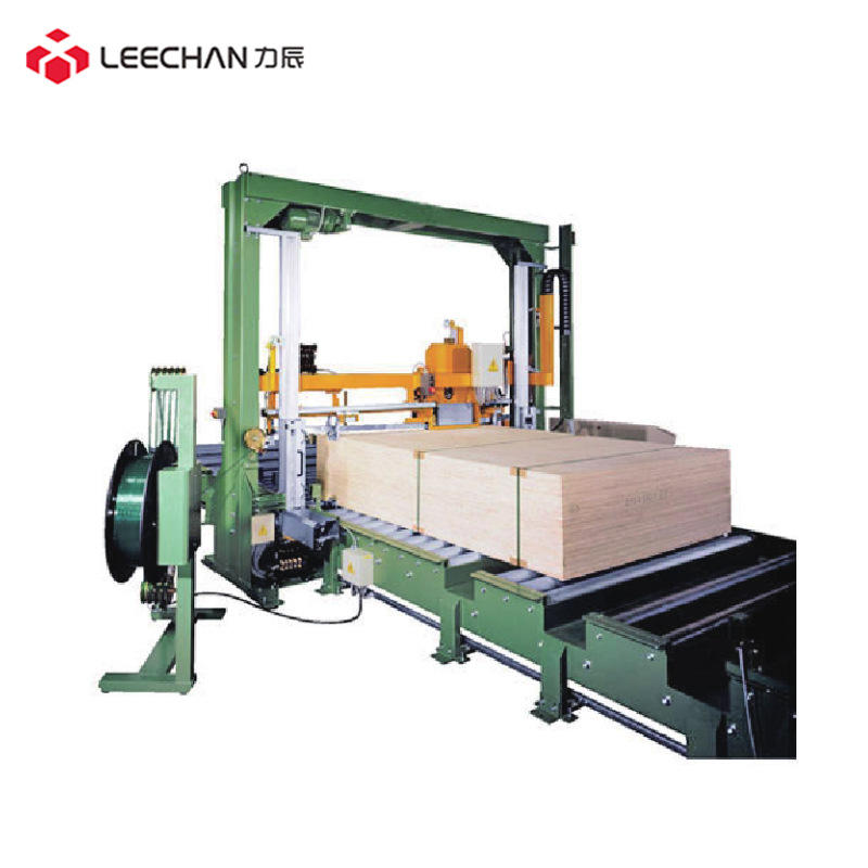 木板全自动包装系统 自动打包机 木板包装行业机器自动包装流水线