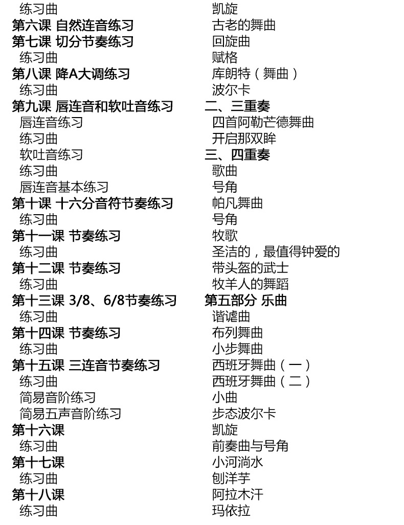 长号基础教程胡炳余长号吹奏教学初级入门自学教材五线谱乐谱书籍