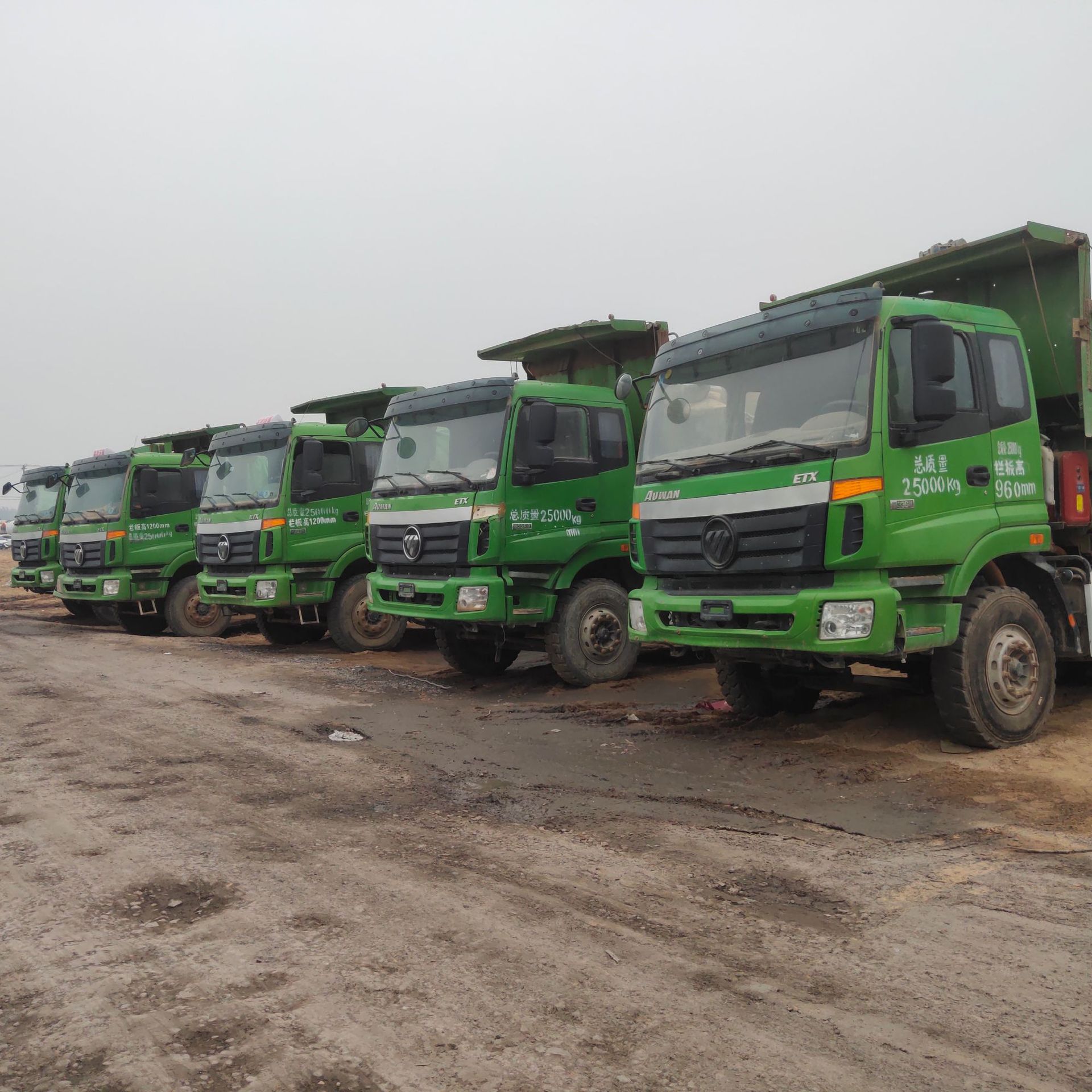 后八轮自卸工程货车 欧曼重卡前四后八自卸车 二手双桥车市场