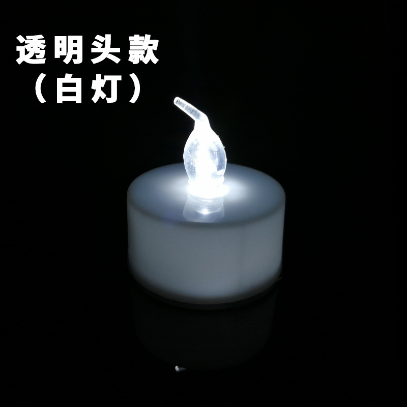 Led Colorful Simulation Electronic Small Tea Candle Light Festival Atmosphere Battery Home Plastic Decoration R2032 Optional