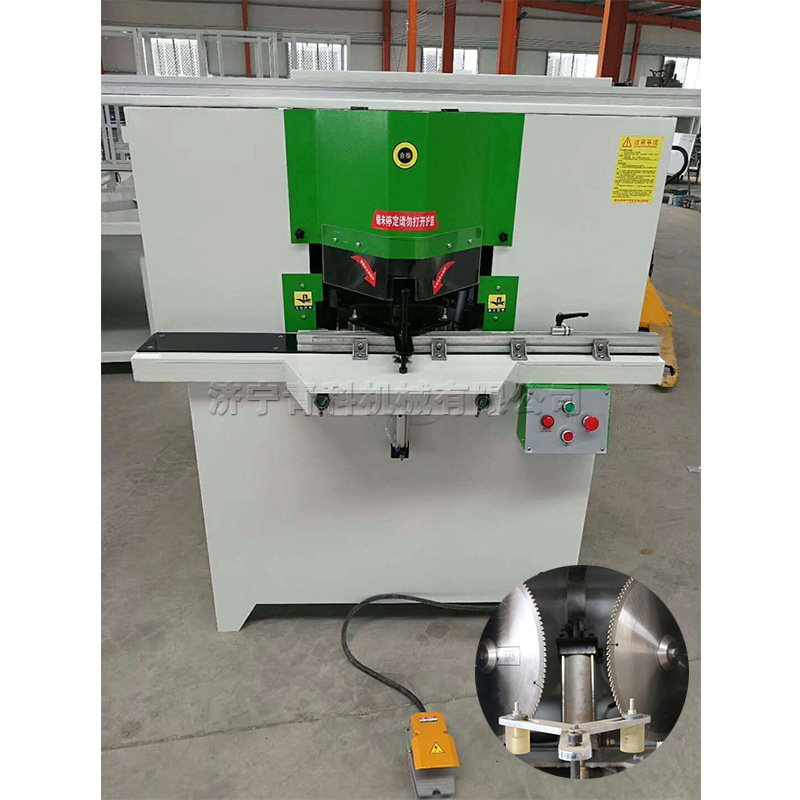 铝合金门窗切割机 去毛刺双头锯切机 小型木板切角设备