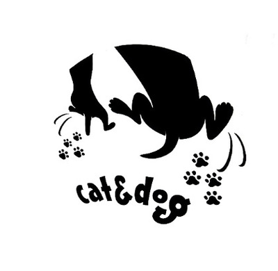 "有趣的猫爪和狗爪"外贸汽车pvc雕刻镂车窗后挡风玻璃,车门贴纸