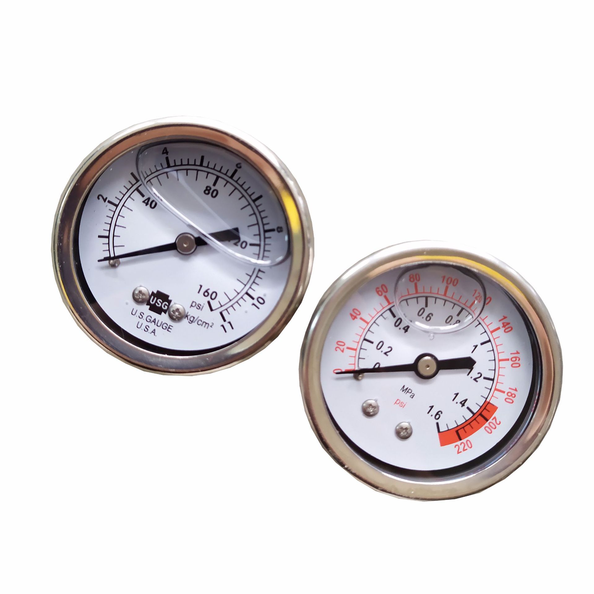 油压压力表 不锈钢压力表 充油压力表变频恒压水泵专用压力表批发